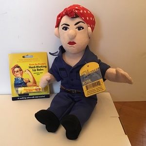 Rosie the Riveter Doll and Lip Balm NWT